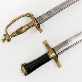 HUGGARE, 2 stycken, Sverige, m/1856.