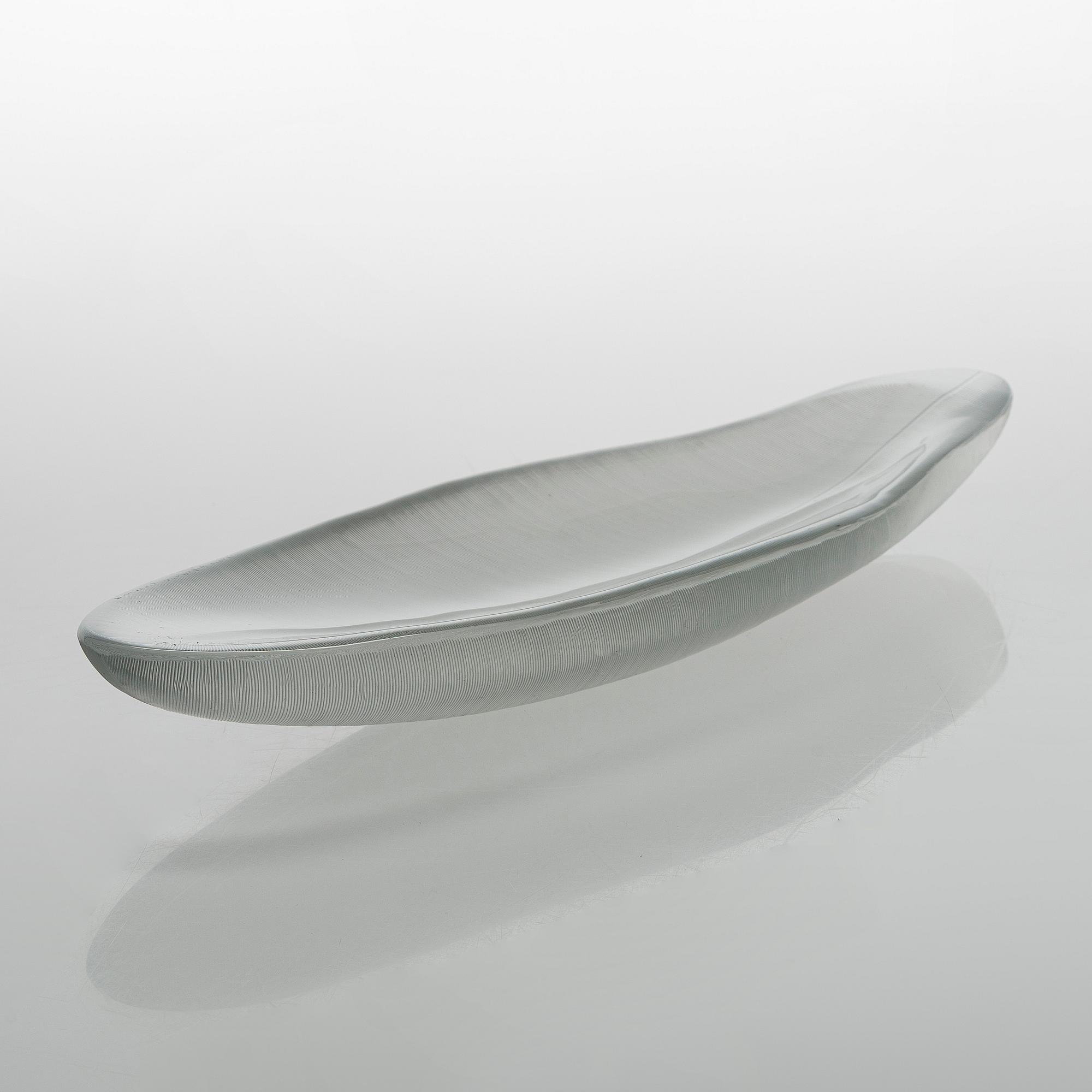 Tapio Wirkkala, taide-esine 3869, "Sulka" signeerattu Tapio Wirkkala Iittala -55.