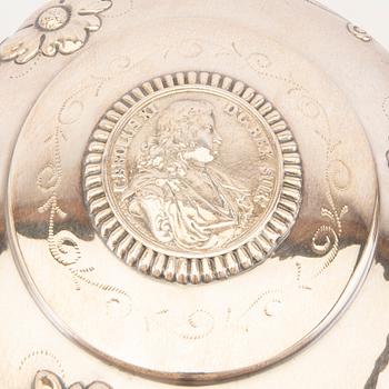 A Swedish 20th century silver tankard mark of CG Hallberg Stockholm 1941 weight 1079 grams.