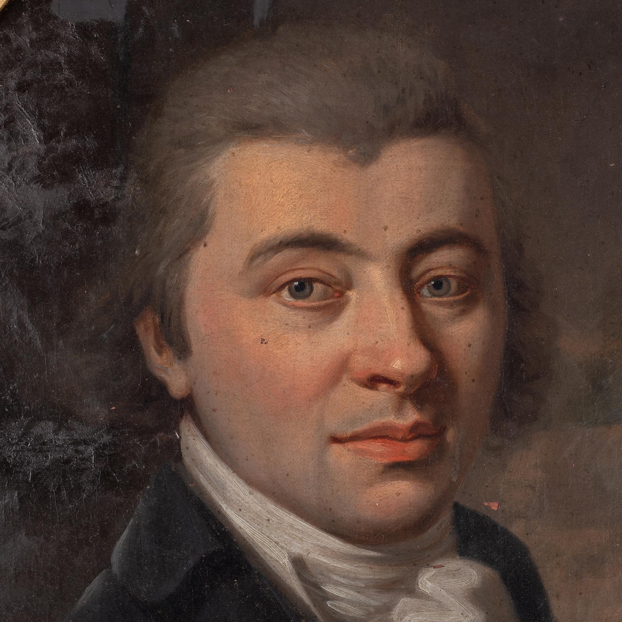 Unknown artist, 18th Century, oil on canvas. With a gustavian frame.