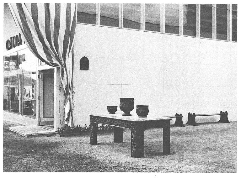 Anna Petrus, four cast iron reliefs, Näfveqvarn, Sweden, pieces of a table designed for the Metropolitan exhibition in New York 1927.