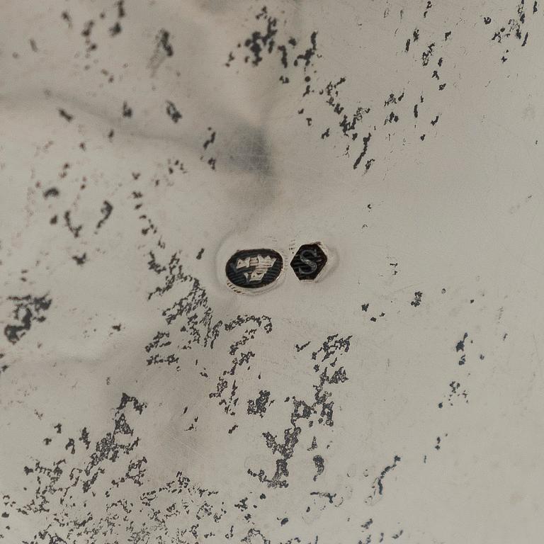 Sockerruska, silver, svenska importstämplar.