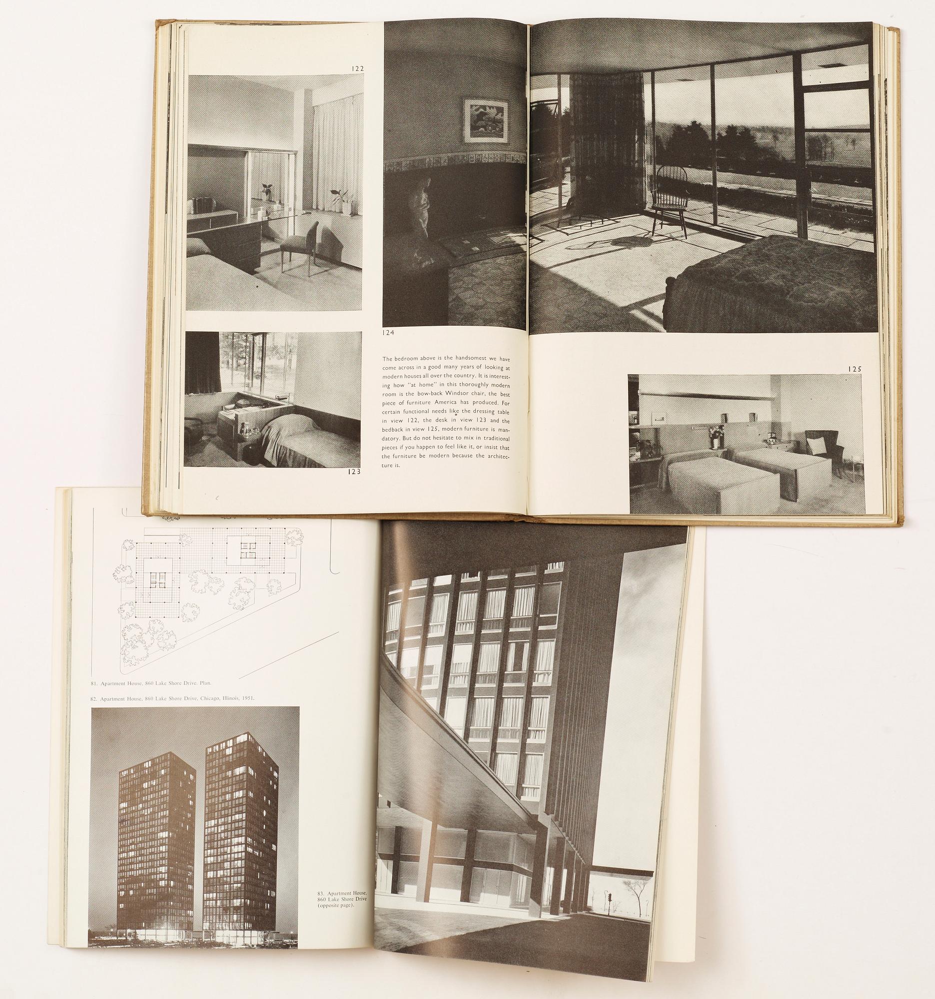 BÖCKER, 6 st, bla. "In the nature of materials", Hitchcoock, New York, 1942.