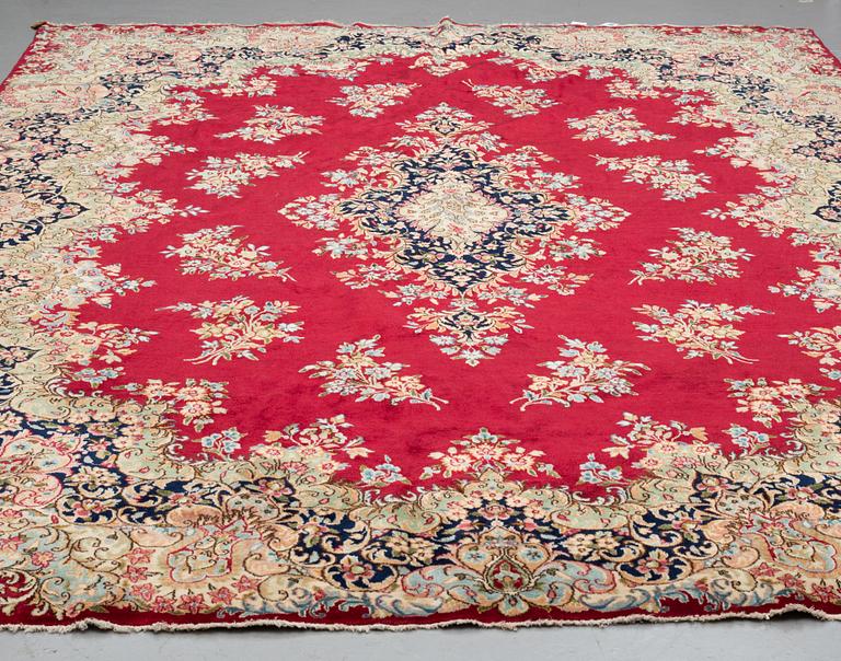 A CARPET, Old, Kerman, ca 371 x 262 cm.