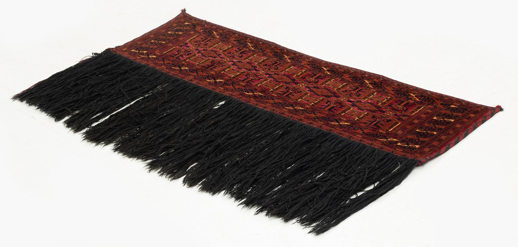 Antik Saryk Torba, part silk, ca 139 x 38 cm.