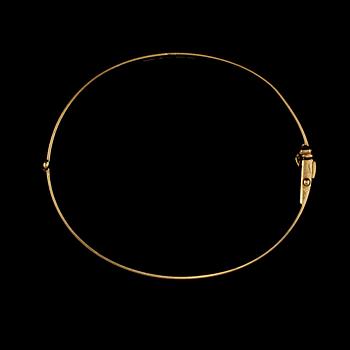 ARMBAND, 18k guld, Sven Gustavsson, Stockholm, 1970. Vikt 18 g.