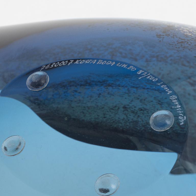 Lena Bergström, a 'Planets' glass sculpture/bowl from Kosta Boda, Sweden. Signed and numbered 87/500.