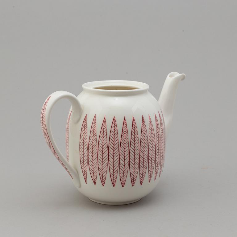 STIG LINDBERG, kaffeservis, 15 delar, porslin, "Salix", Gustavsberg.