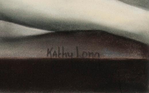 KATHY LONG, pastell, signerad.