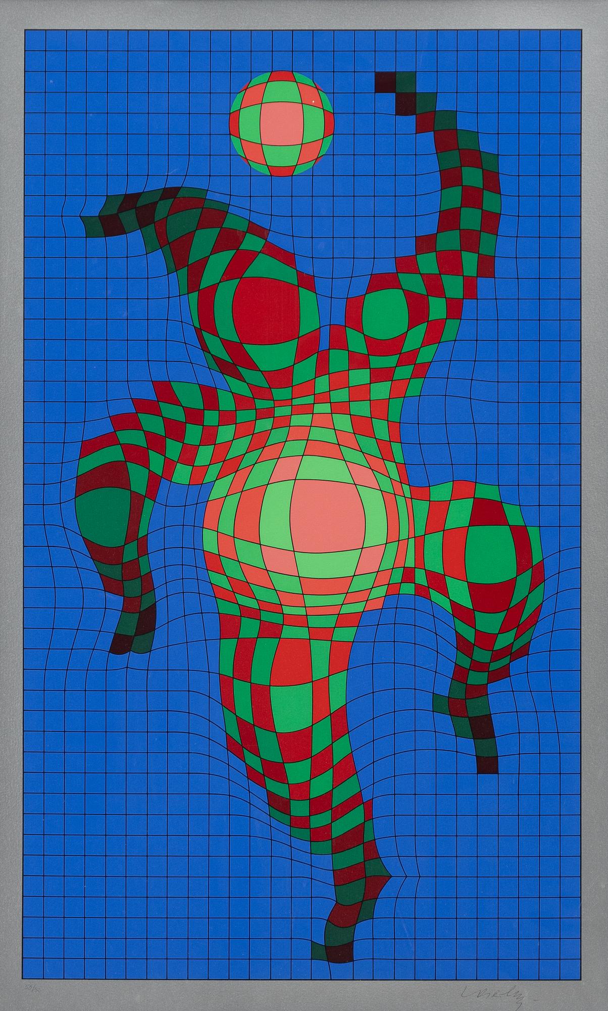 Victor Vasarely, "Clown med boll".