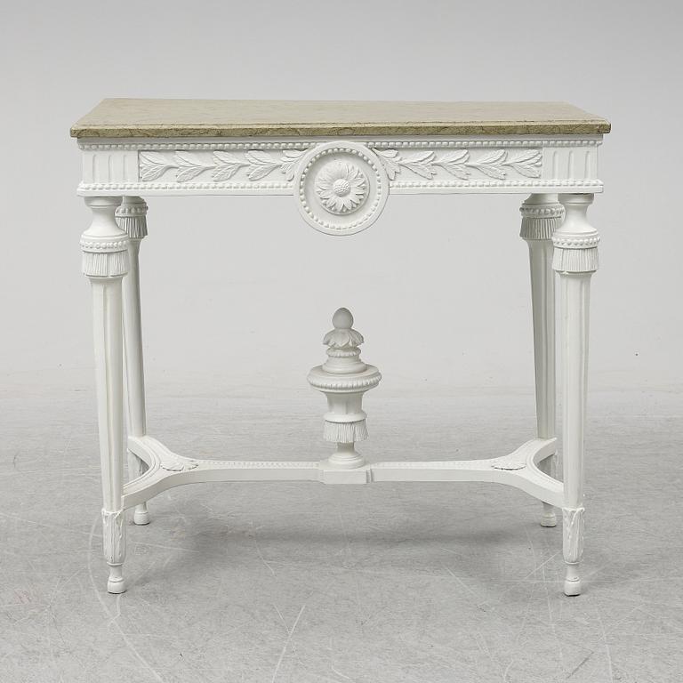 An end of the 18th Century Gustavian console table.