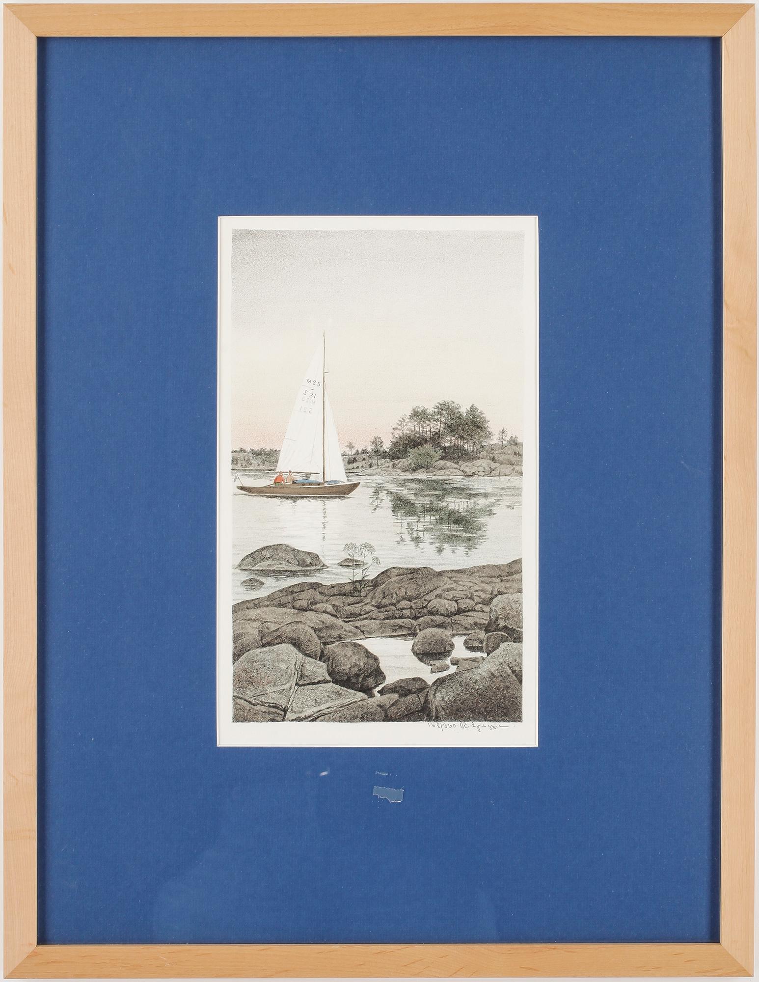 REINHOLD LJUNGGREN, färglitografi, signerad och numrerad 168/360.