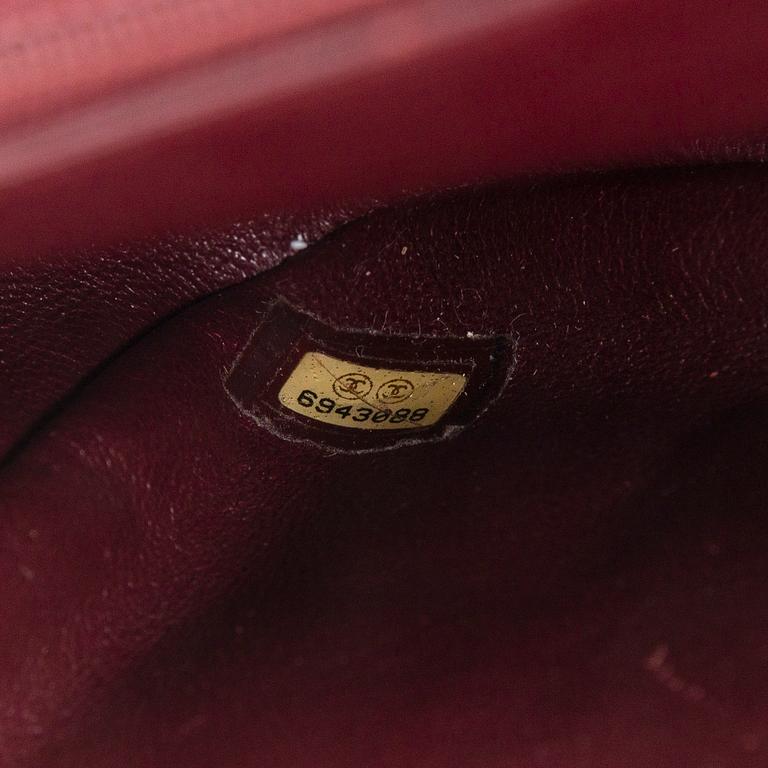 Chanel, a Suede Chocolate bar flap bag, 2000-2002.