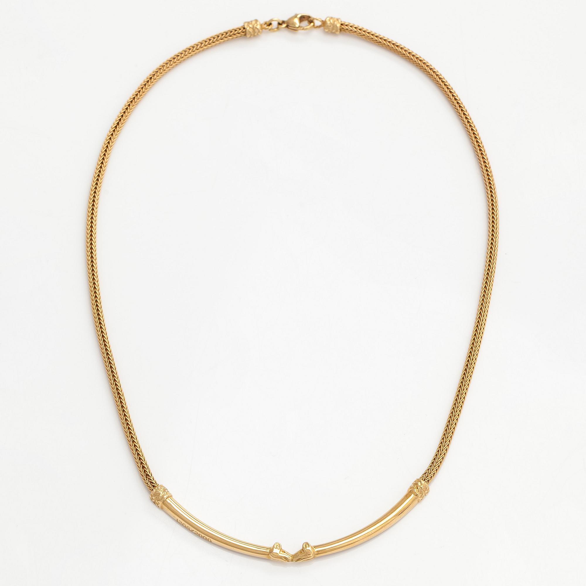 Kalevala Koru, necklace, "The Elk", 18K gold, 2002.