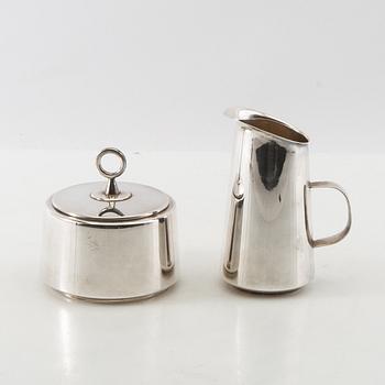 Gustaf Janson, kaffeservis, 3 delar, sterlingsilver, CG Hallberg, Stockholm, 1958.