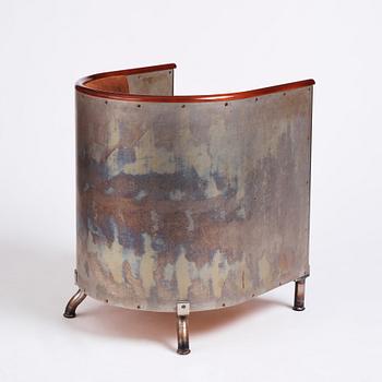 Mats Theselius, a 'Järn/Mocca' lounge chair, ed. 41/360, Källemo, Sweden, post 1994.