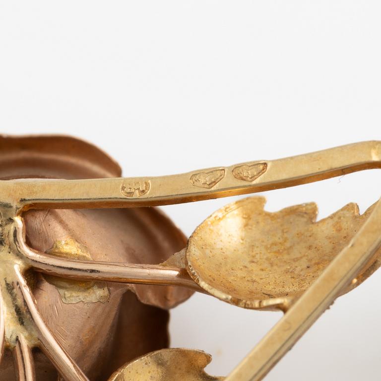 Collier, 14K guld, Wien, Österrike, troligen omkring 1900-talets mitt.