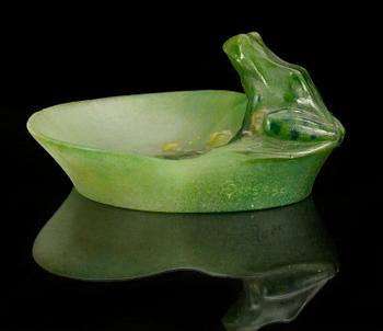 An Almaric Walter & Henri Bergé, ashtray pate de verre, Nancy, France 1920´s.