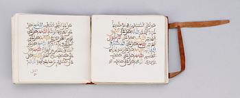 ISLAMISK BÖNBOK, handskrift, enligt uppgift Marocko. Möjligen tidigt 1900-tal.