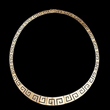 COLLIER, 14K guld. Vikt 47,4 g. Grekland, 1900-talets senare hälft.