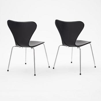 Arne Jacobsen, stolar, 6 st, "Sjuan", Fritz Hansen", Danmark.