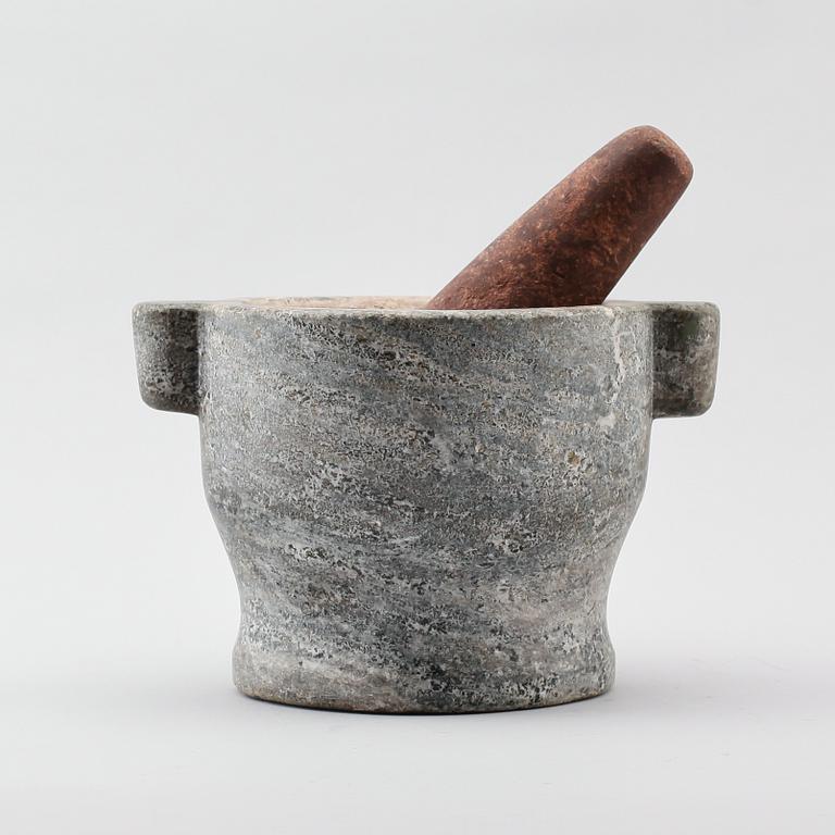 MORTEL, kolmårdsmarmor, 1800-/1900-tal.