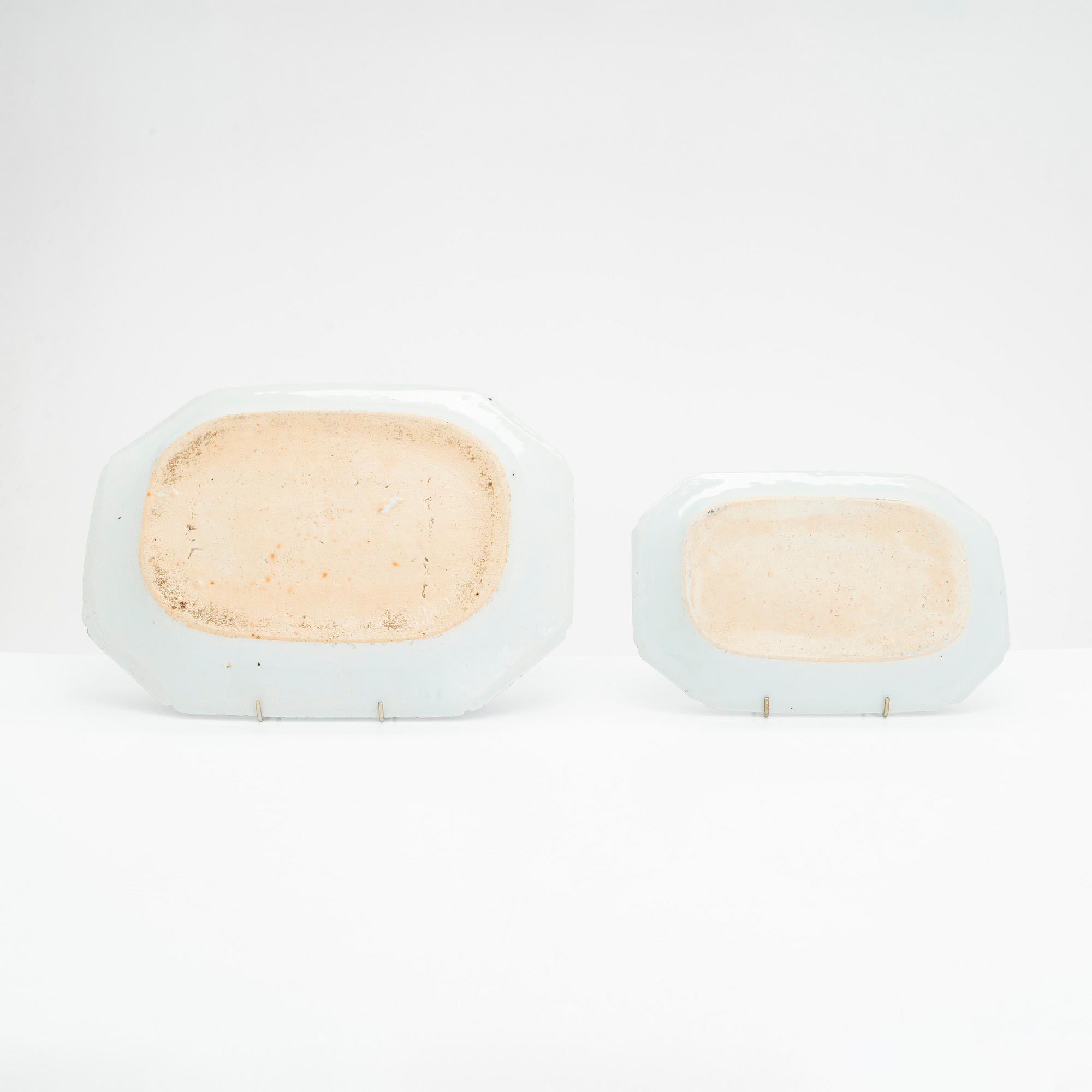 Serveringsfat, 4 st, porslin, Kina Qianlong (1736-1795).