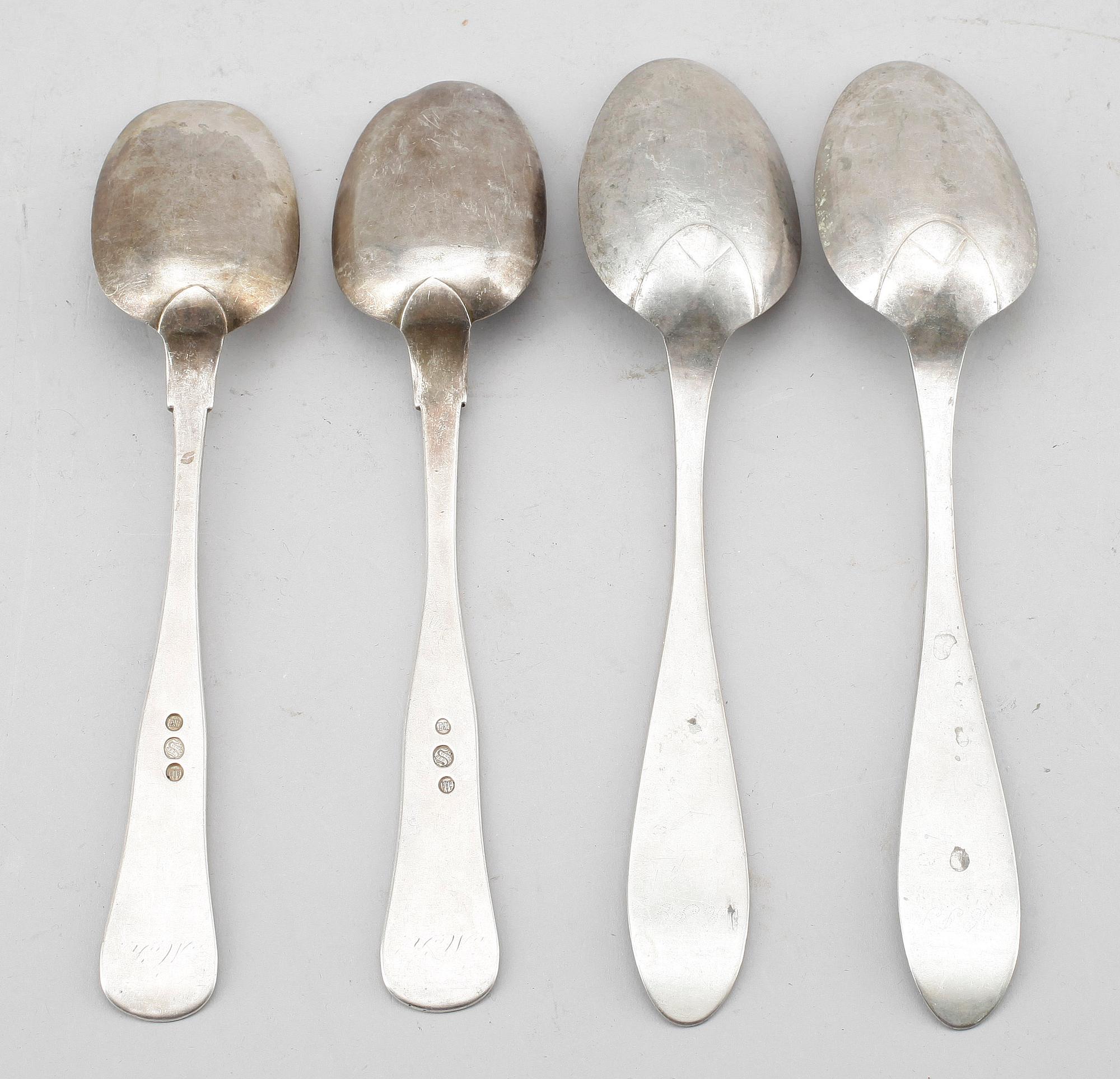 MATSKEDAR, 4 st. Silver. Tot ca 230 g.