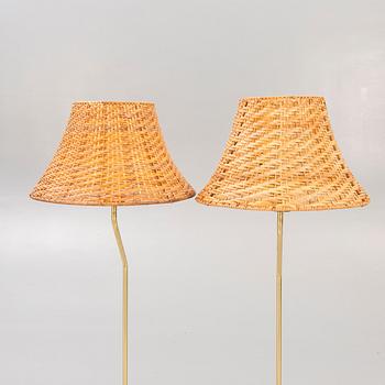 Floor lamps, a pair, Bergboms, the last part of the 20th century.