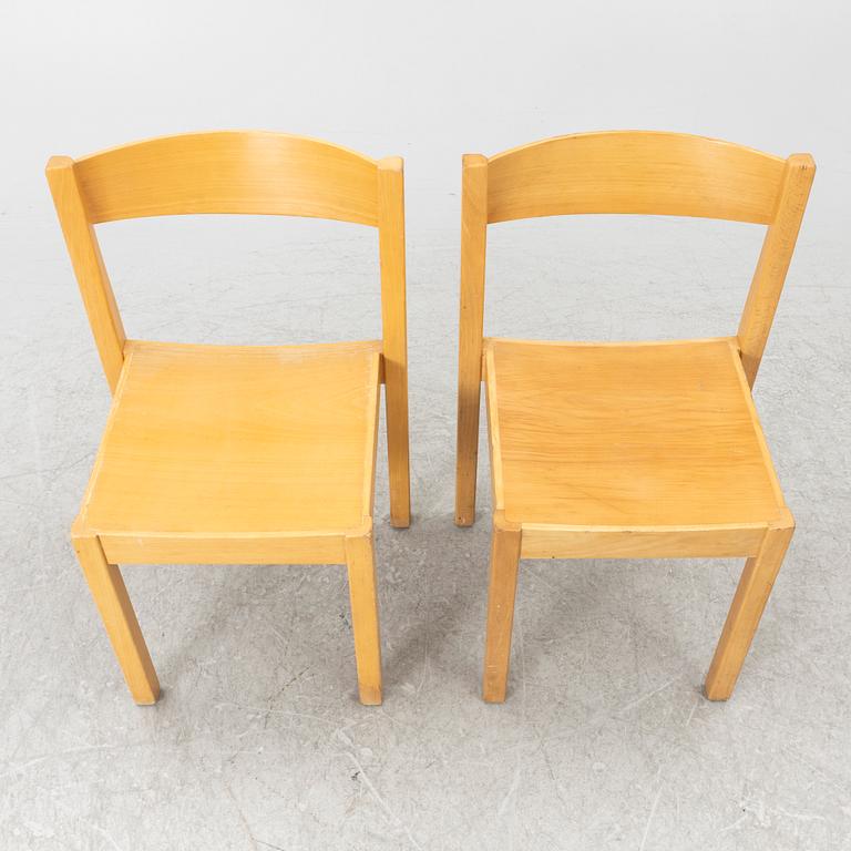 Axel Larsson, chairs, 8 pcs, Balzar Beskow, mid-20th century.