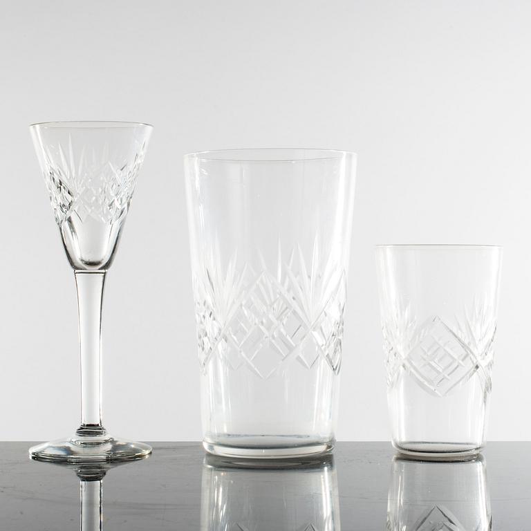 GLASSERVIS 49 delar, Helgamodell, 1900-talets början.