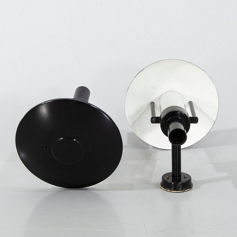 FALKENBERGS BELYSNING, a pair of wall lamps for out doors, late 20th century.