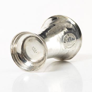 A silver beaker, mark of Carl Johan Österman, Turku, Finland 1838.