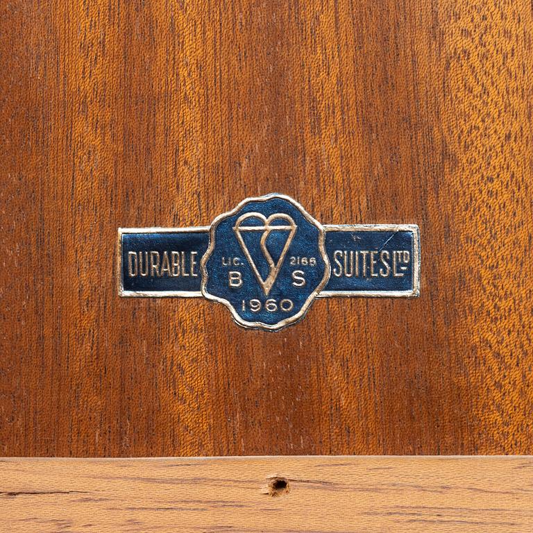 A Durable Suites Ltd birch cabinet, second half of the 20th century.