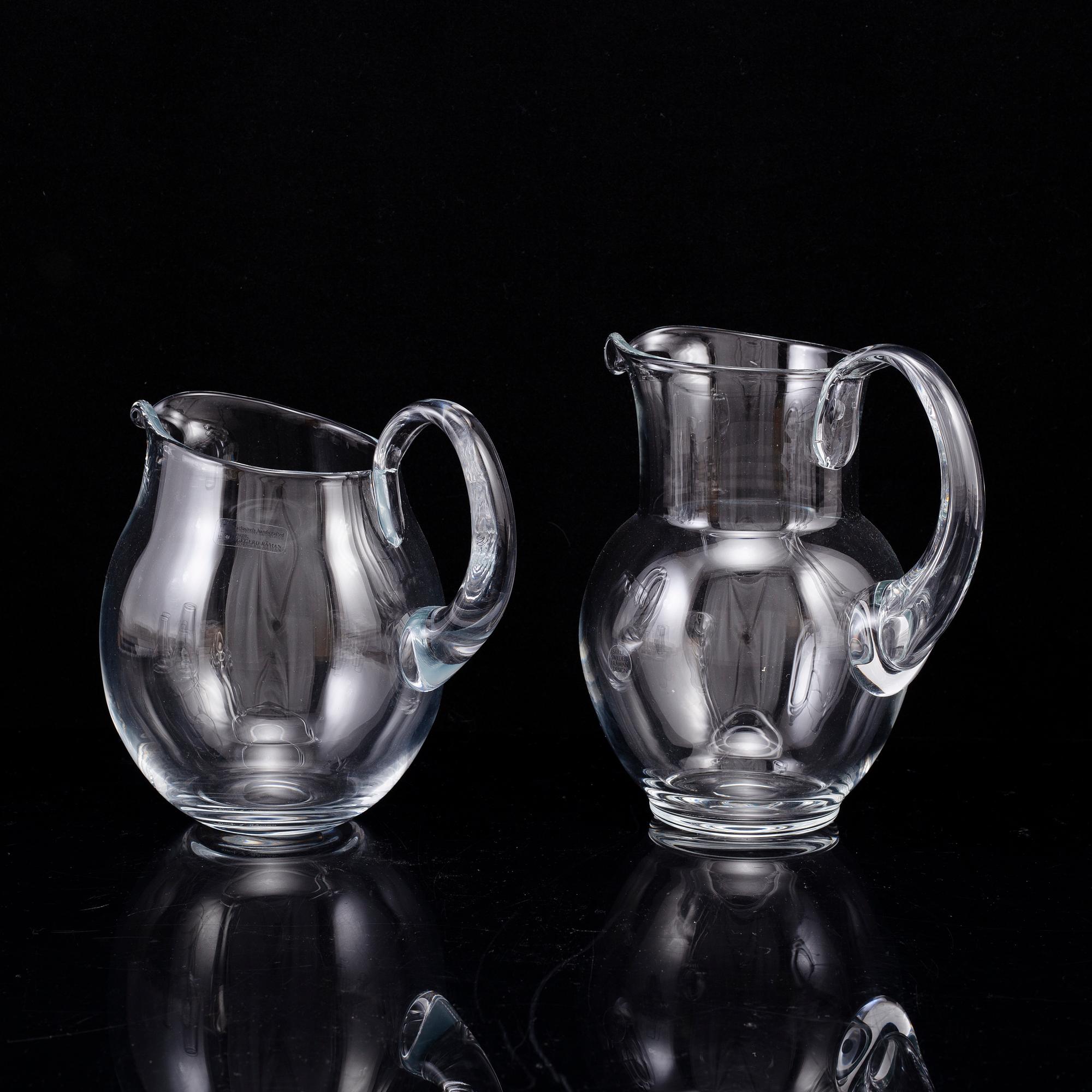 INGEGERD RÅMAN, 9 delar glas, Skruf.
