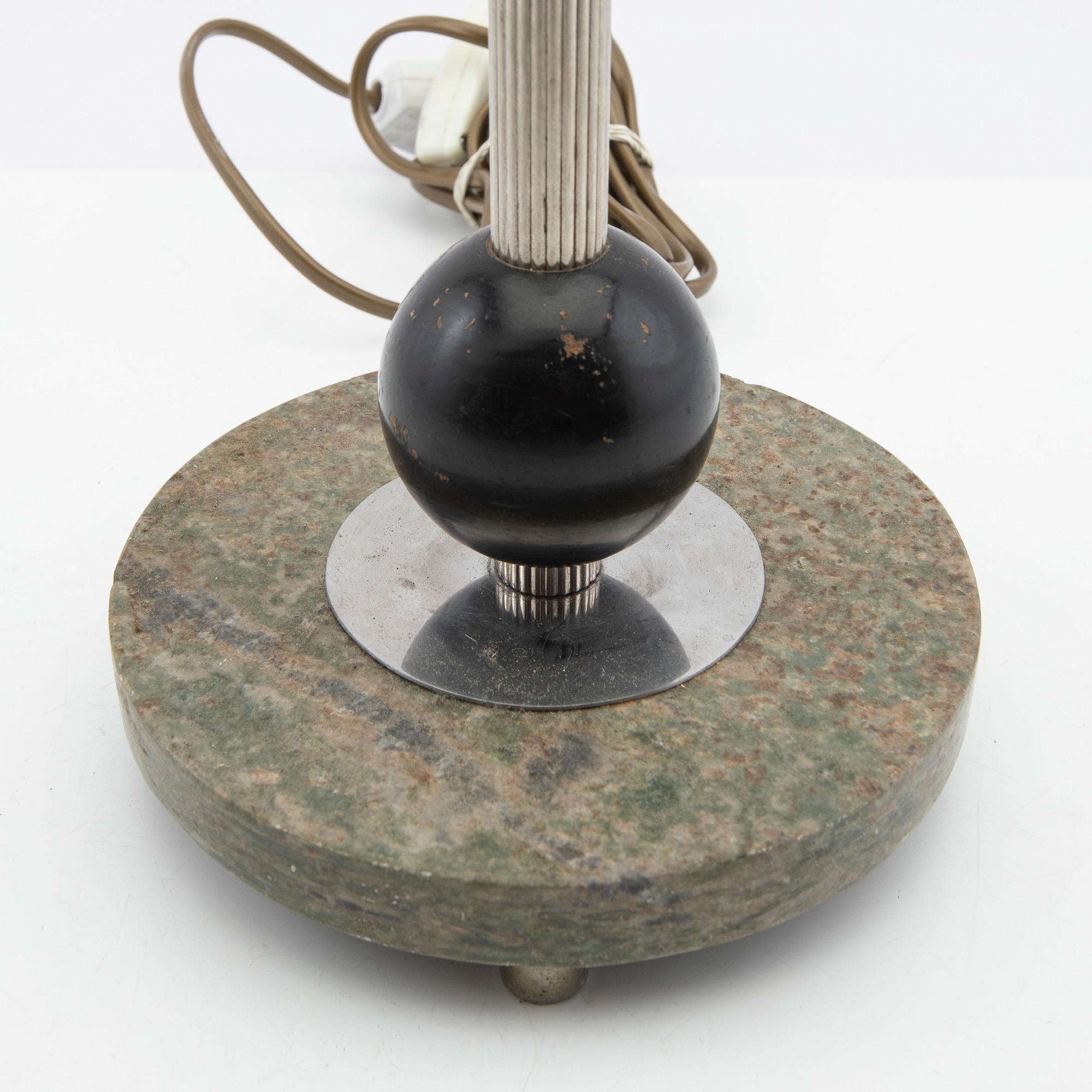 Bordslampa, funkis, 1930/1940-tal.