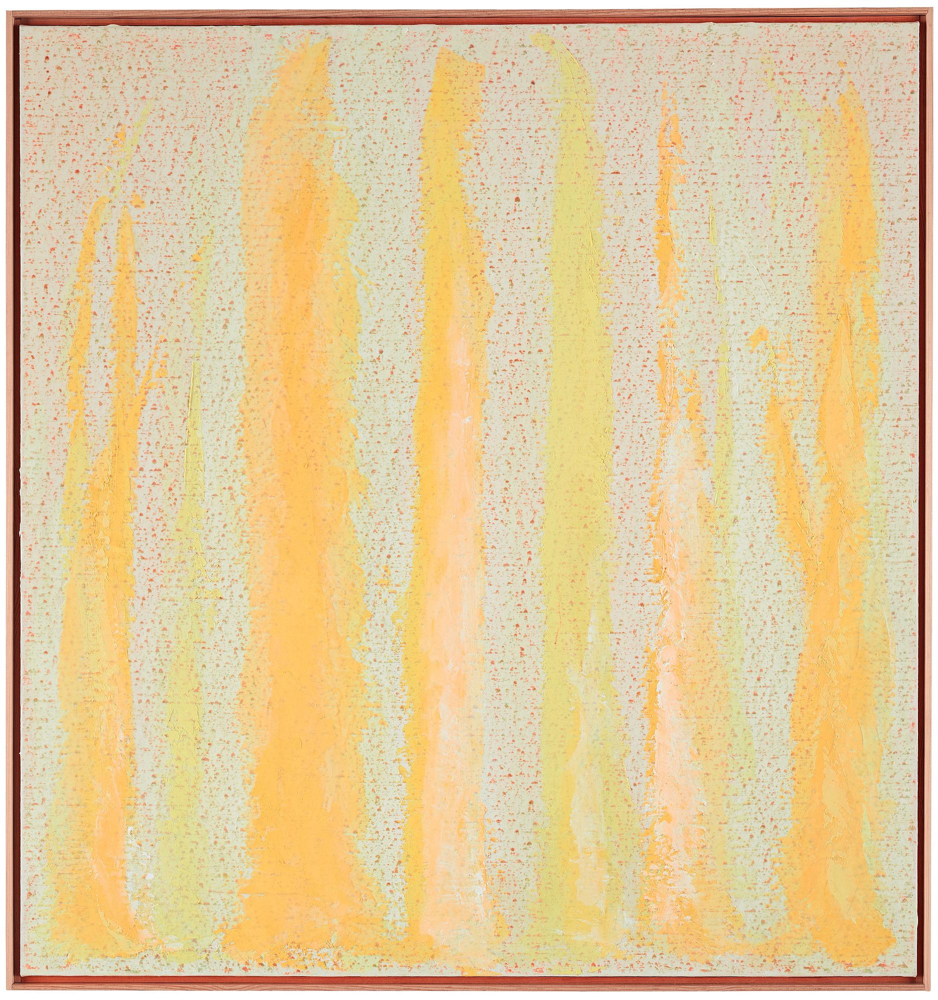 Anders Knutsson, "Playing with light - on the surface of flatness". Signed and dated 2008 on verso. Oil and fluorescent colour...