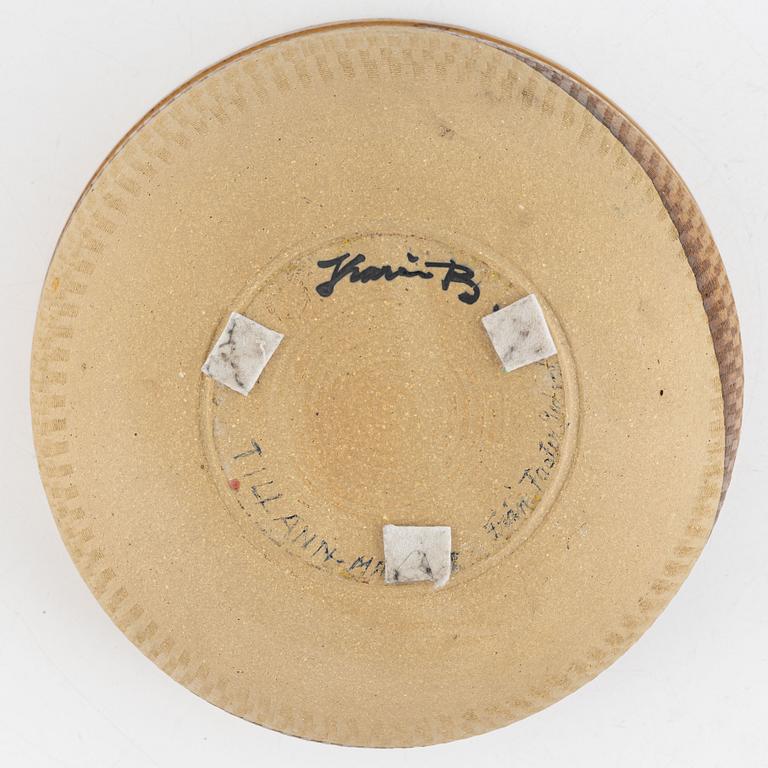 Karin Björquist, a unique stoneware bowl, Gustavsberg, Sweden.