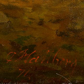 CARL PETER HALLBERG, olja på duk, sign och dat -71.