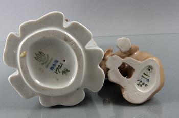 FIGURINER, 2 st, porslin, Bing & Gröndahl.