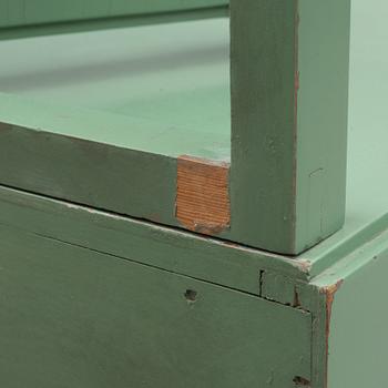 Dressing table, Swedish Grace, first half of the 20th century, with an accompanying upholstered stool.