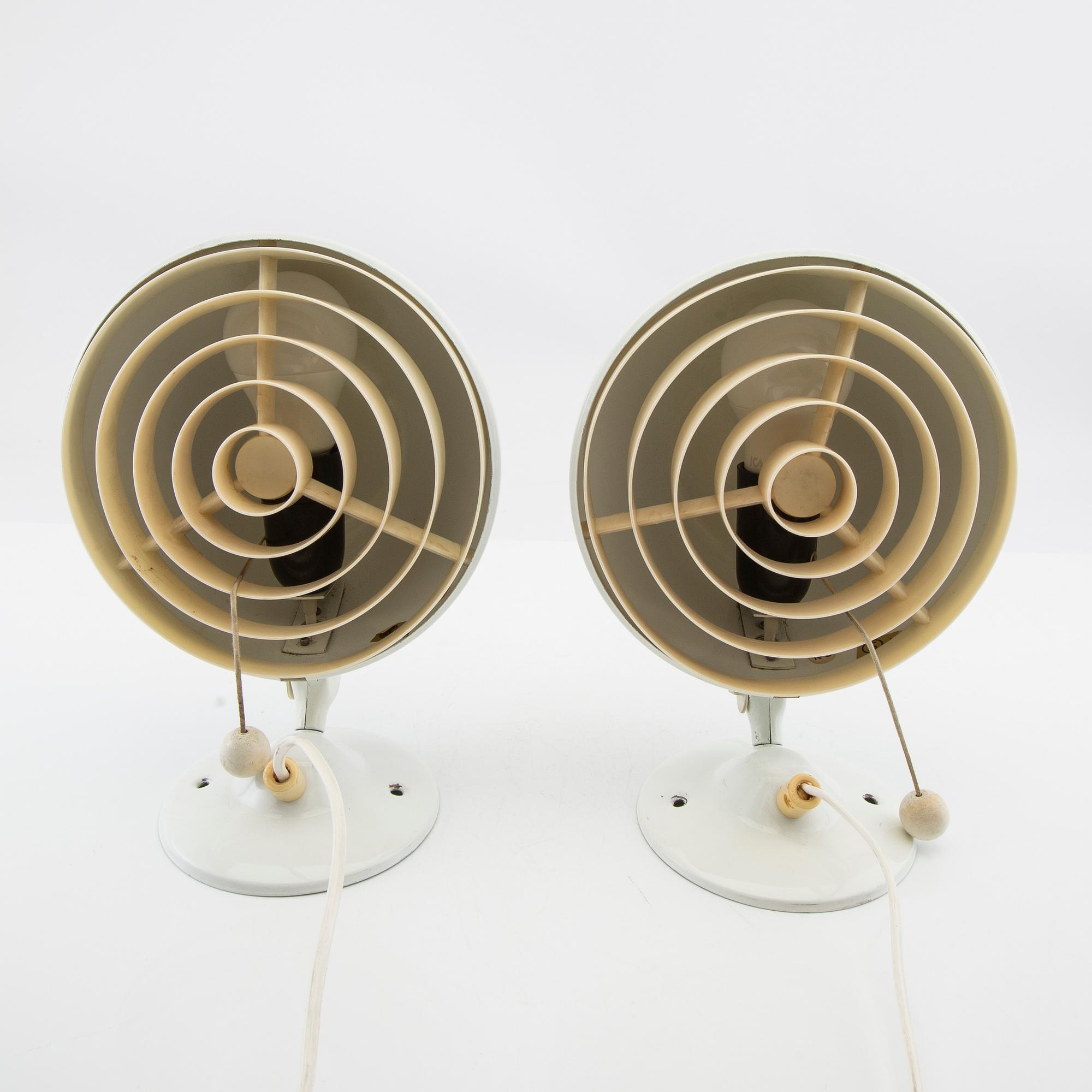 Knud Christensen wall lamps, a pair for Elit Denmark, latter part of the 20th century.