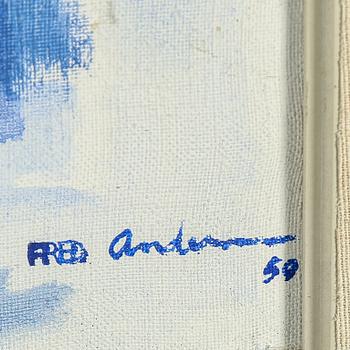 FRED ANDERSSON, oil on canvas, signed FRED Andersson and dated 50.