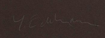 Yrjö Edelmann, a signed color lithograph.