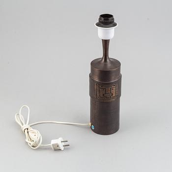 Stig Blomberg, a bronze table lamp, second half of the 20th century.