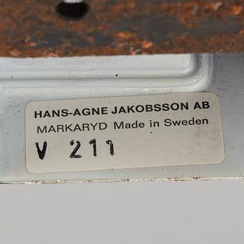 Hans-Agne Jakobsson, a pair of beech and plastic wall light, Markaryd, second half of the 20th century.