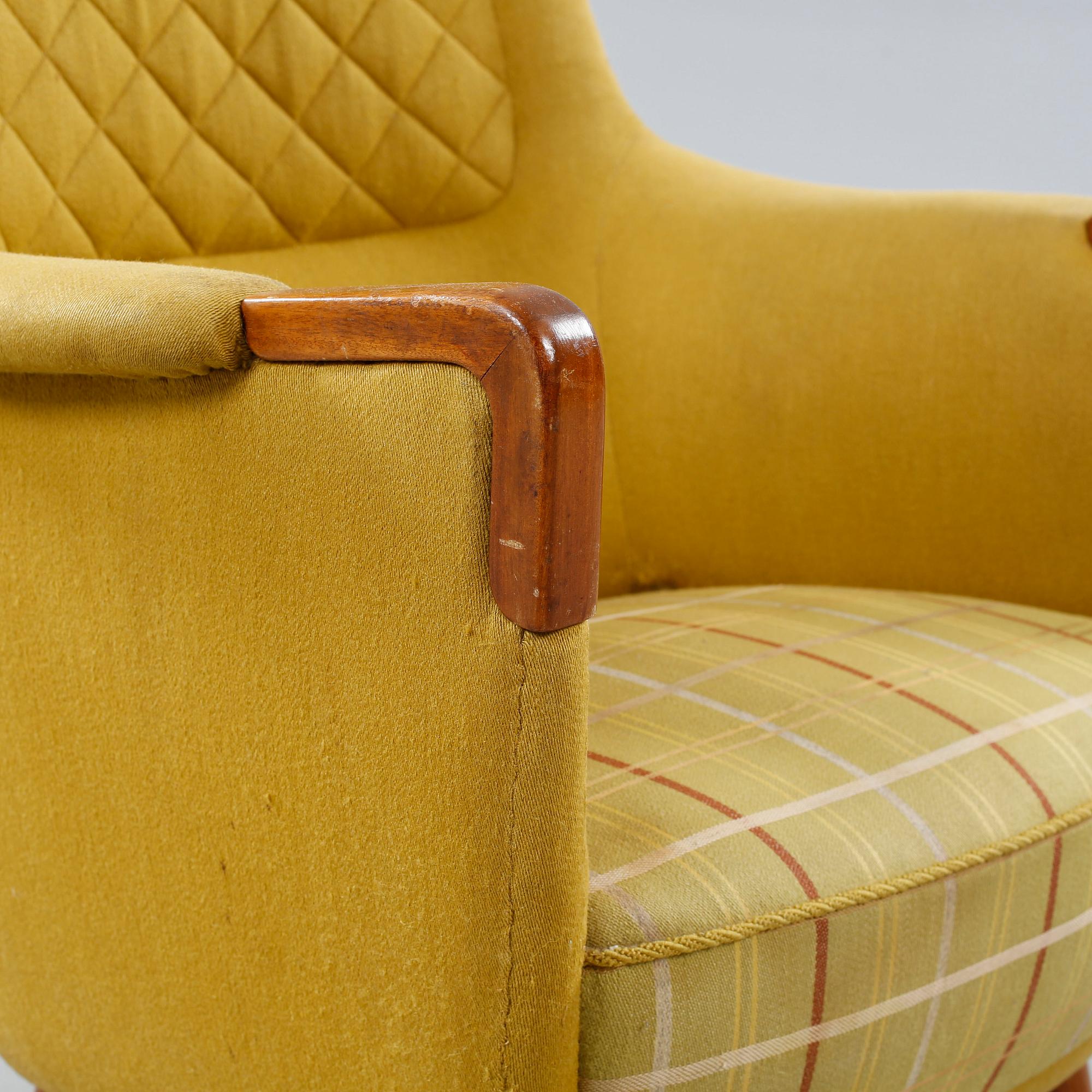 A Savoy armchair, designed by Torbjørn Afdal & Rolf Hesland for Bruksbo, early 1950s.