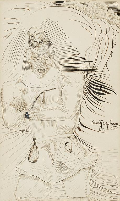 Ernst Josephson, Man med pipa.