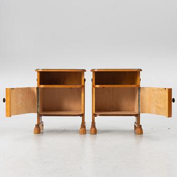 A pair of bedside tables, firsta half of the 20th century.