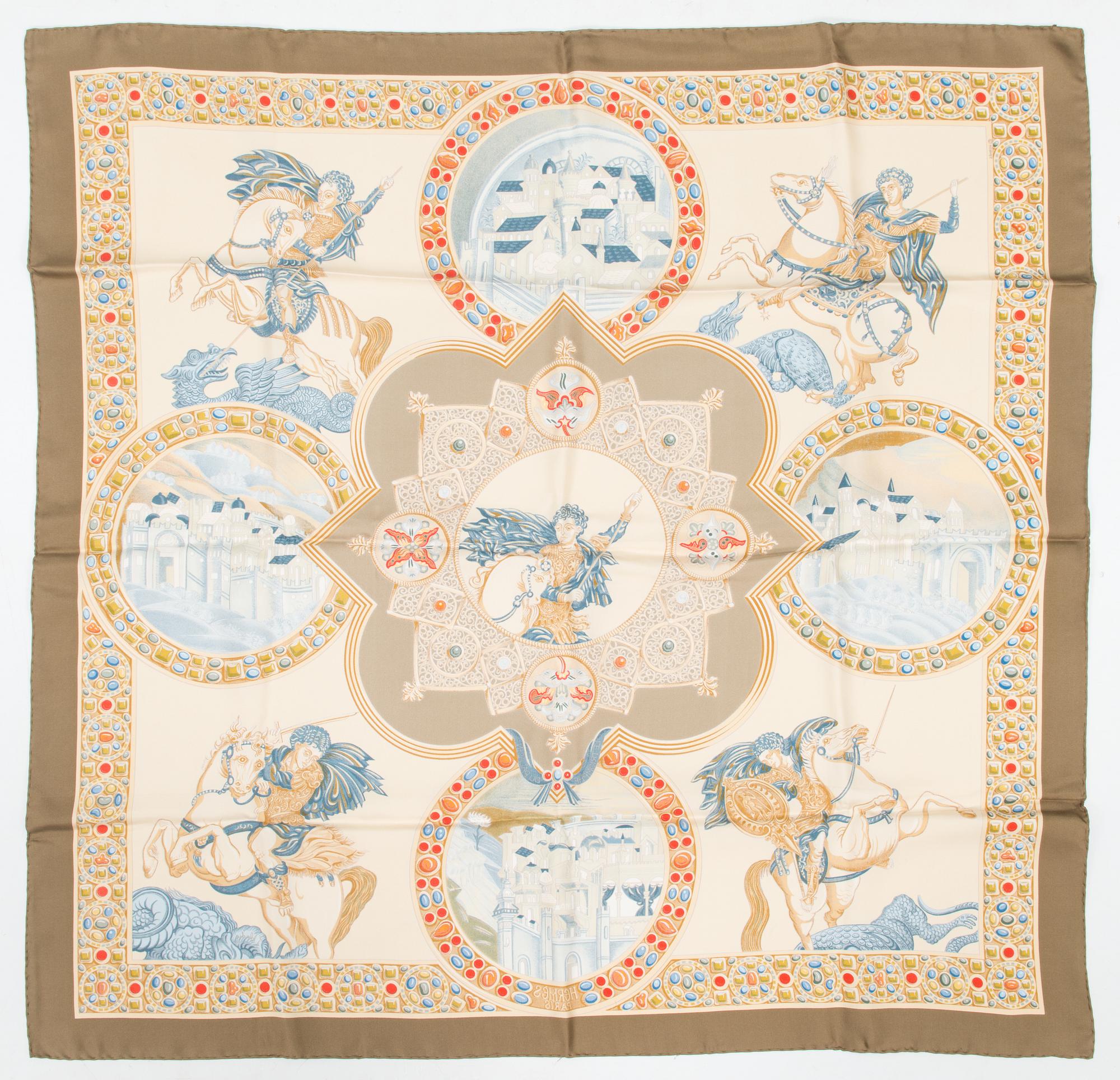 Hermès, "Le Triomphe du Paladin", scarf.